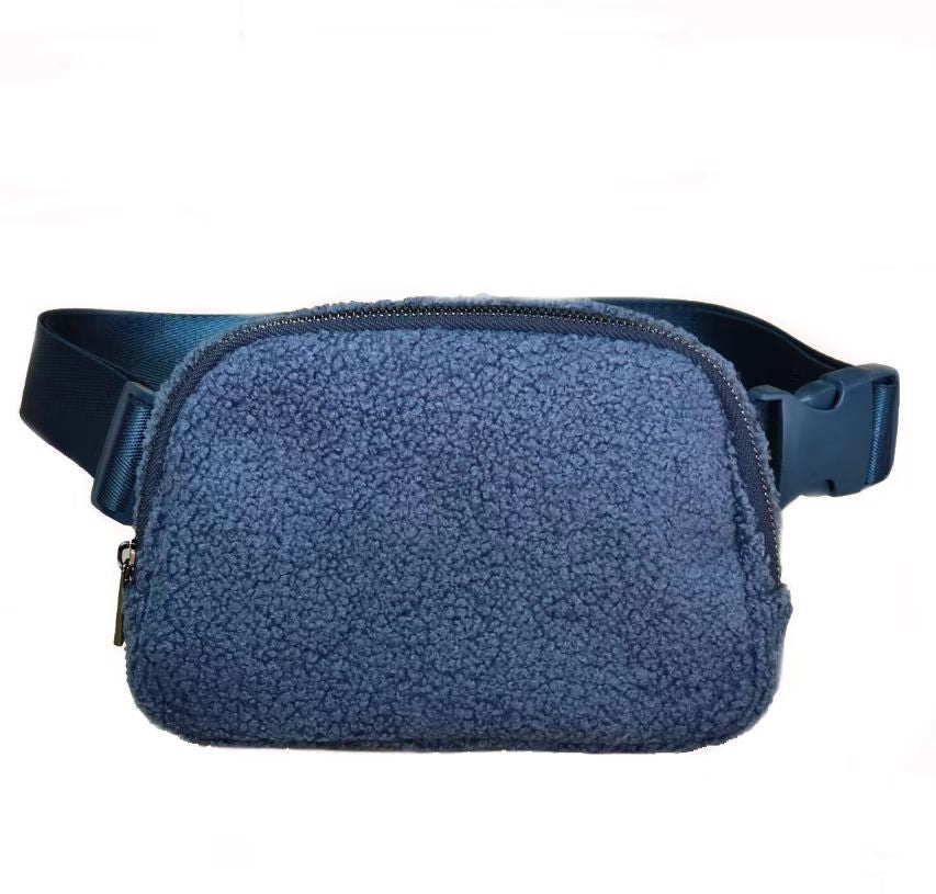 Plus Velvet Fanny Pack Sports Chest Crossbody Bag Outdoor Men's and Women's