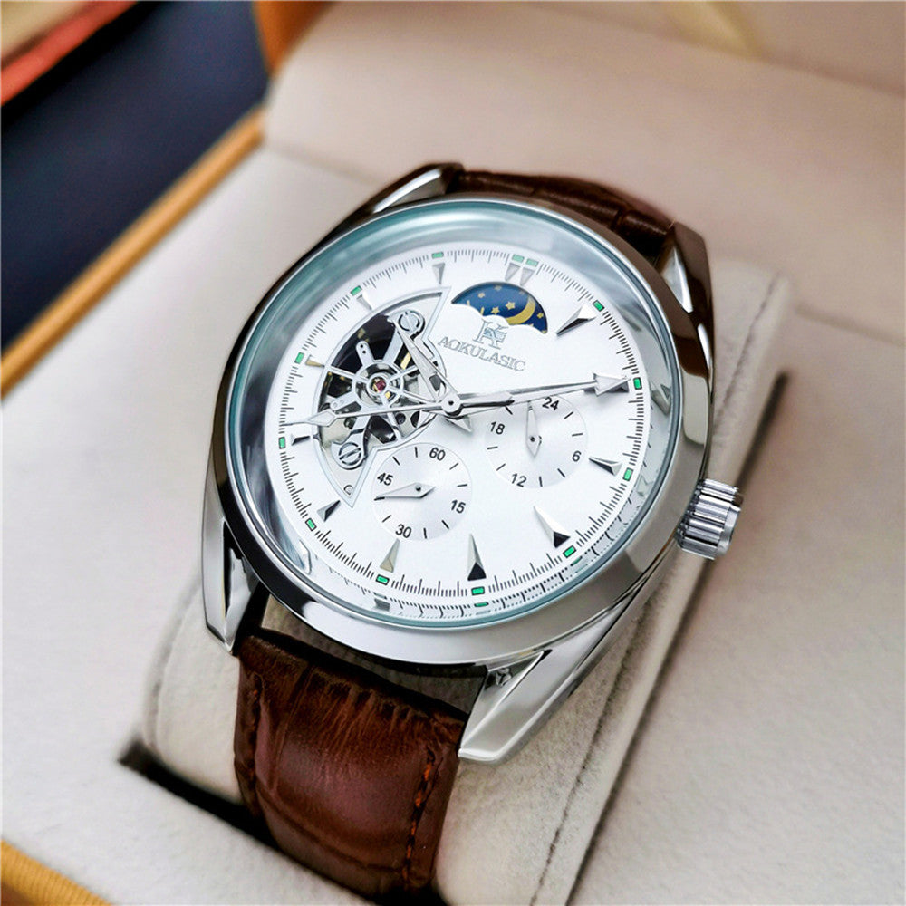 Men's Automatic Mechanical Hollowed-Out Watch