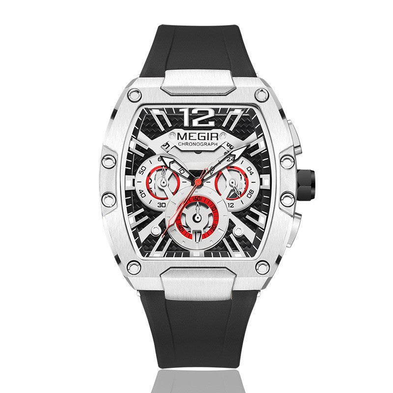 Wine Barrel Men's Multi-Function Sports Watch