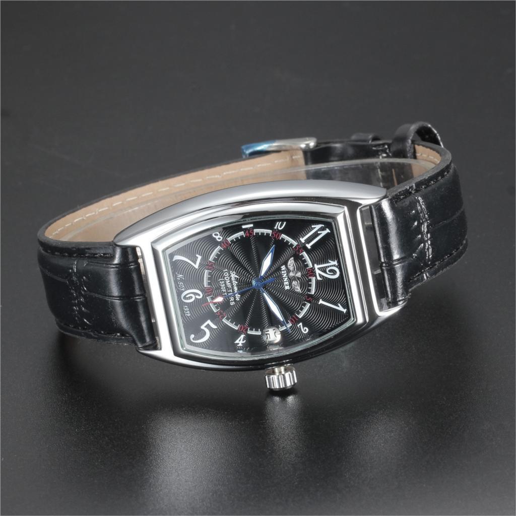 Men's Fashion Casual Barrel-Shaped Automatic Mechanical Watch