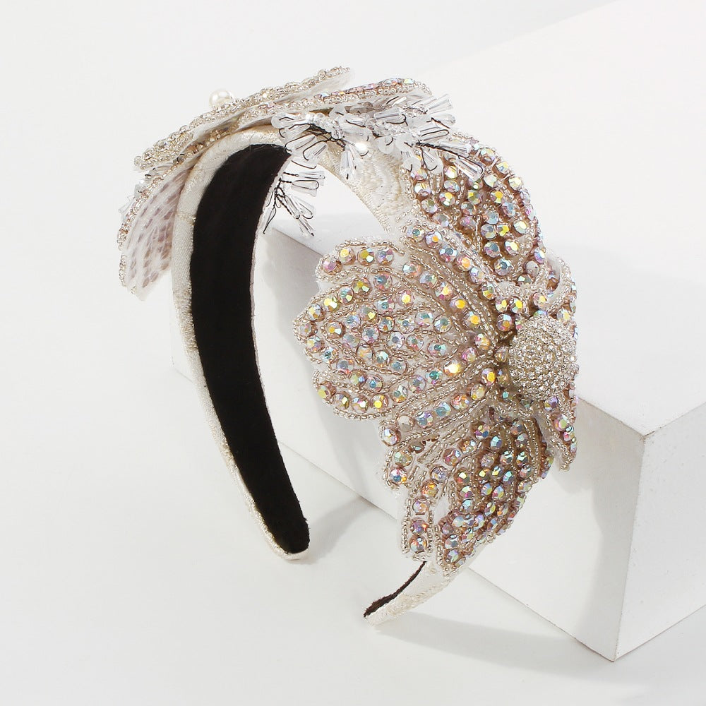 Exaggerated Temperament Hair Accessories Vintage Crystal