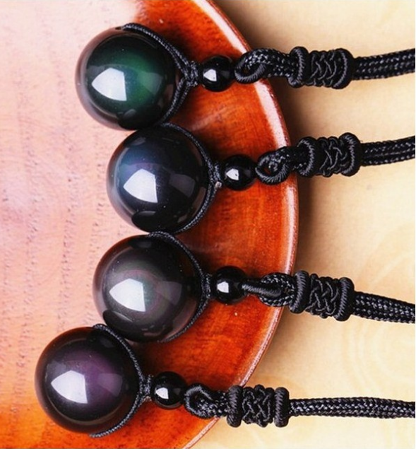 Obsidian Celestial Eye Necklace