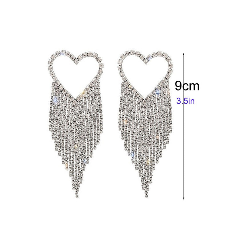 Long Tassel Earrings Net Celebrity Fashion Earrings