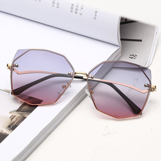 Sunglasses Lady Personality Polygon Sunglasses