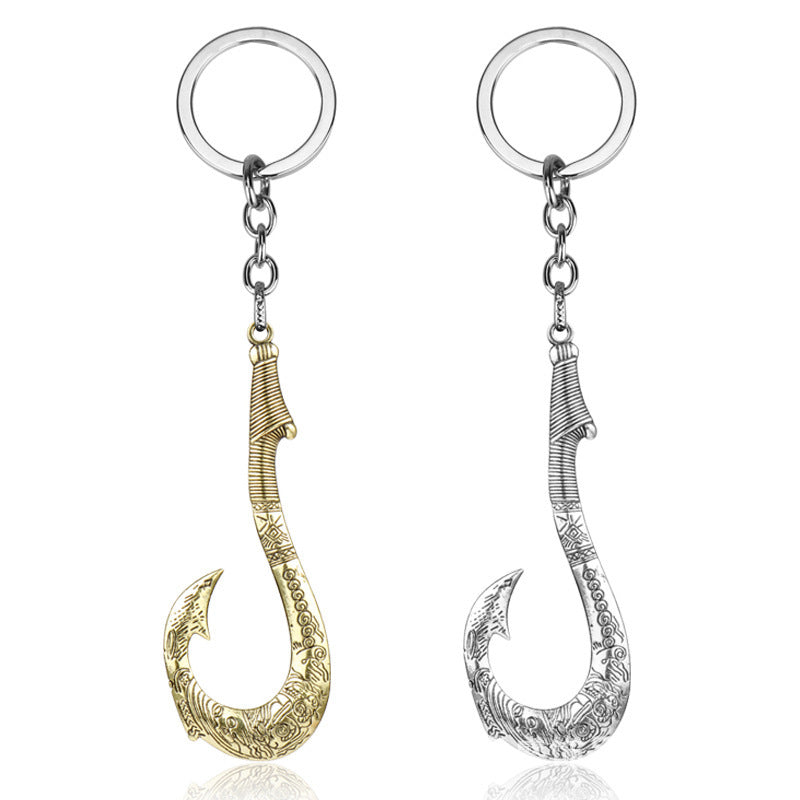 Fish Hook Solid Color Keychain Pendant Accessories