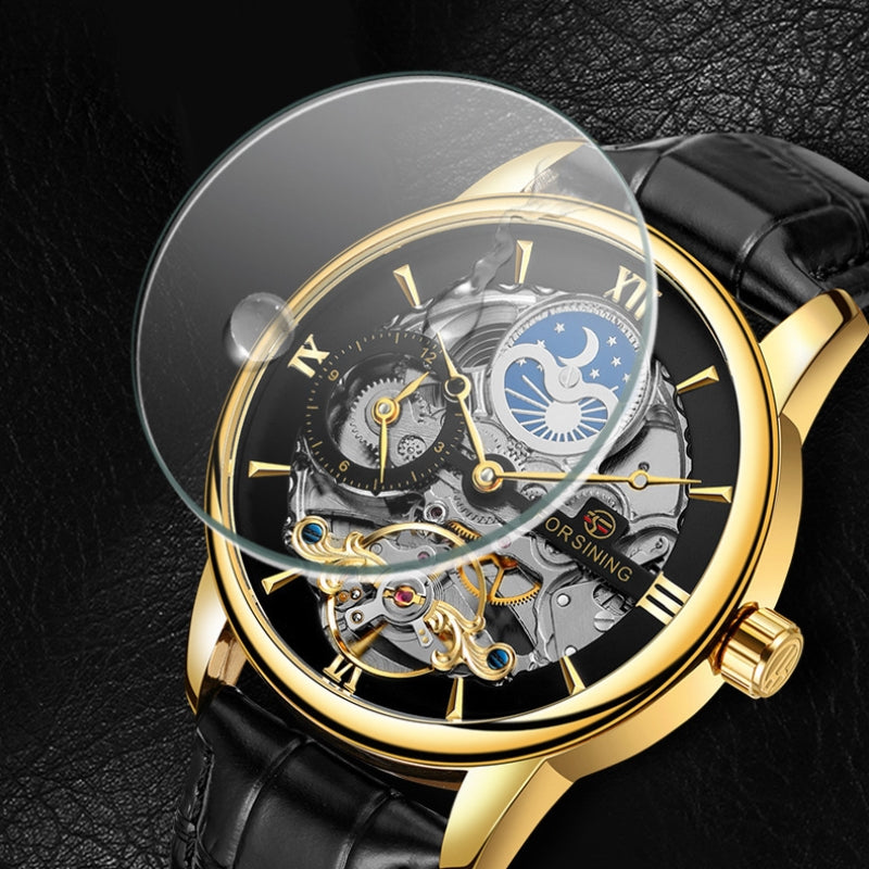 Casual Hollow Moon Automatic Mechanical Watch