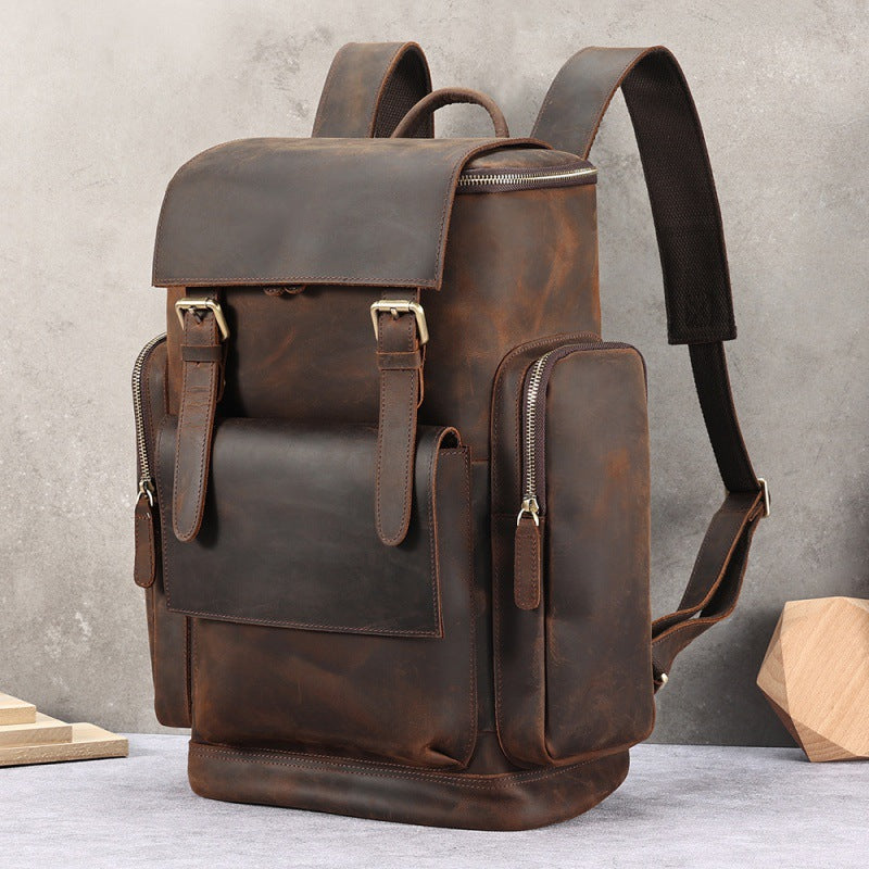 Retro Men's Backpacks For Large-Capacity Travel