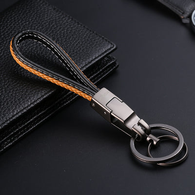 Double Ring Hand Woven Key Ring