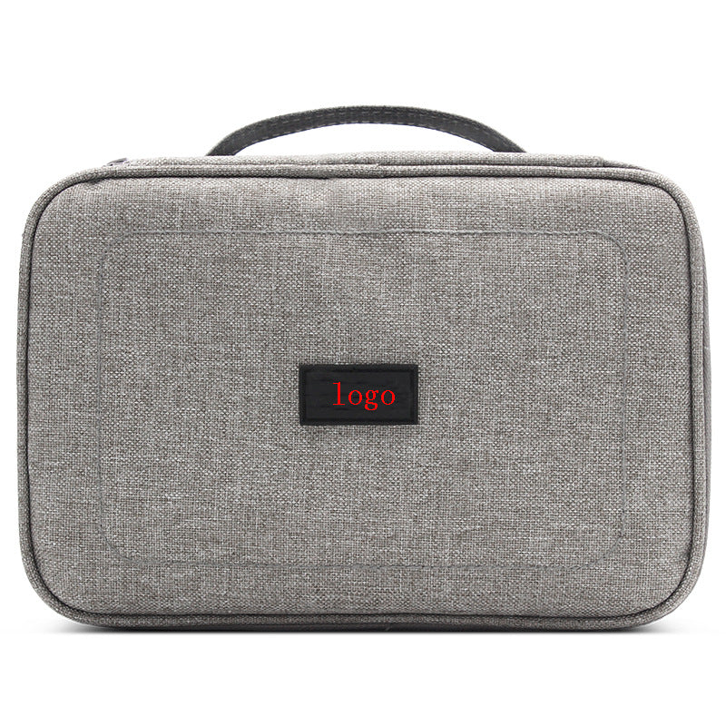 Digital Storage Bag Double Layer Large Capacity Multifunctional Oxford Cloth Waterproof U Disk Portable Multifunctional Digital Bag