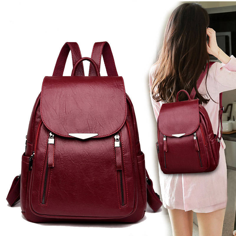 Backpack Ladies All-Match Small Backpack Casual Fashion Travel School Bag