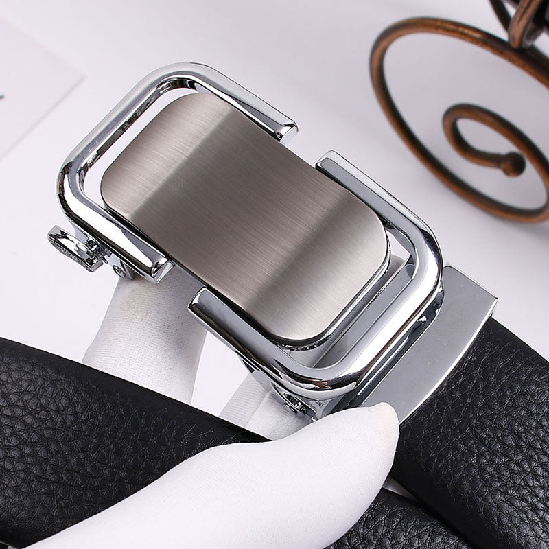 The First Layer Pure Cow Leather Fashion Leisure Belt Men's Fashion