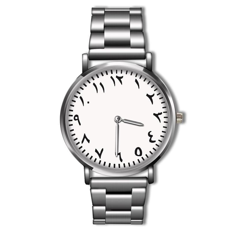 Men's Quartz Wristwatch With Steel Band