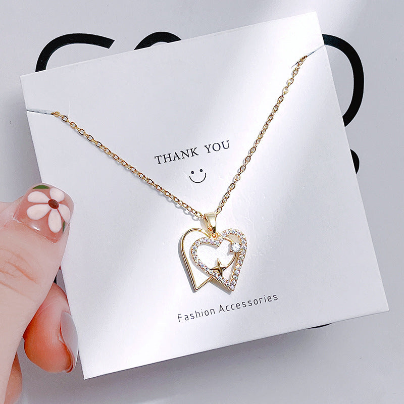 Titanium Steel Colorfast Elegant Internet Celebrity Clavicle All-Match Light Luxury Necklace