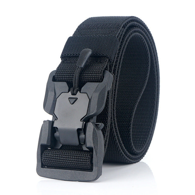 Outdoor Tactical Nylon Magnetic Buckle Elastic Belt Braided Belt Neutral Belt Safety Rope