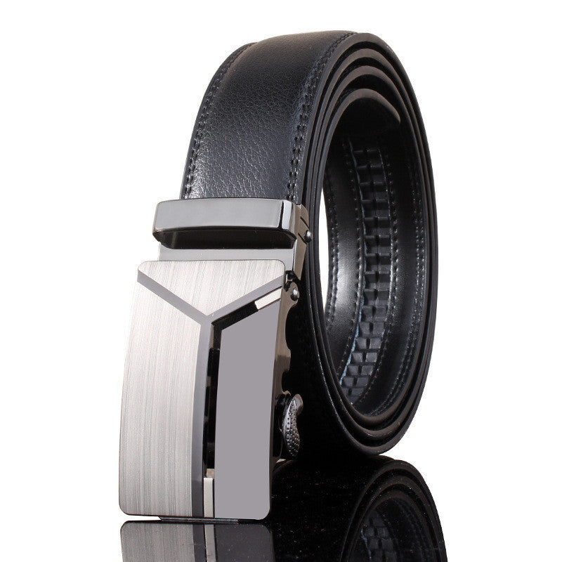 Men's Automatic Buckle Casual Leather Belt