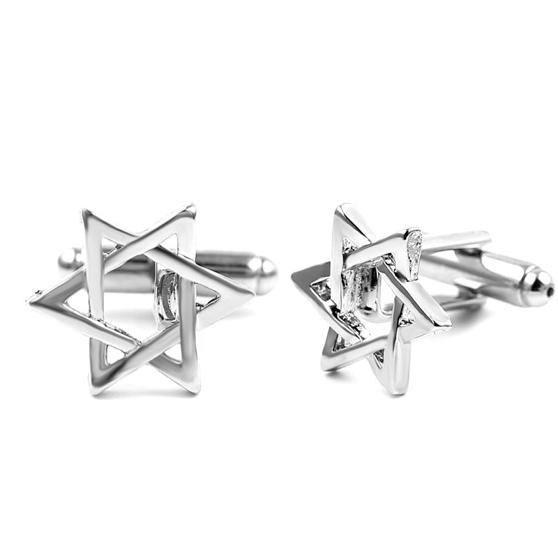 Fashion Six-Pointed Star Cufflinks