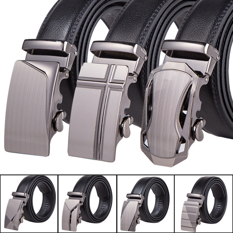 Leather Automatic Buckle Belt