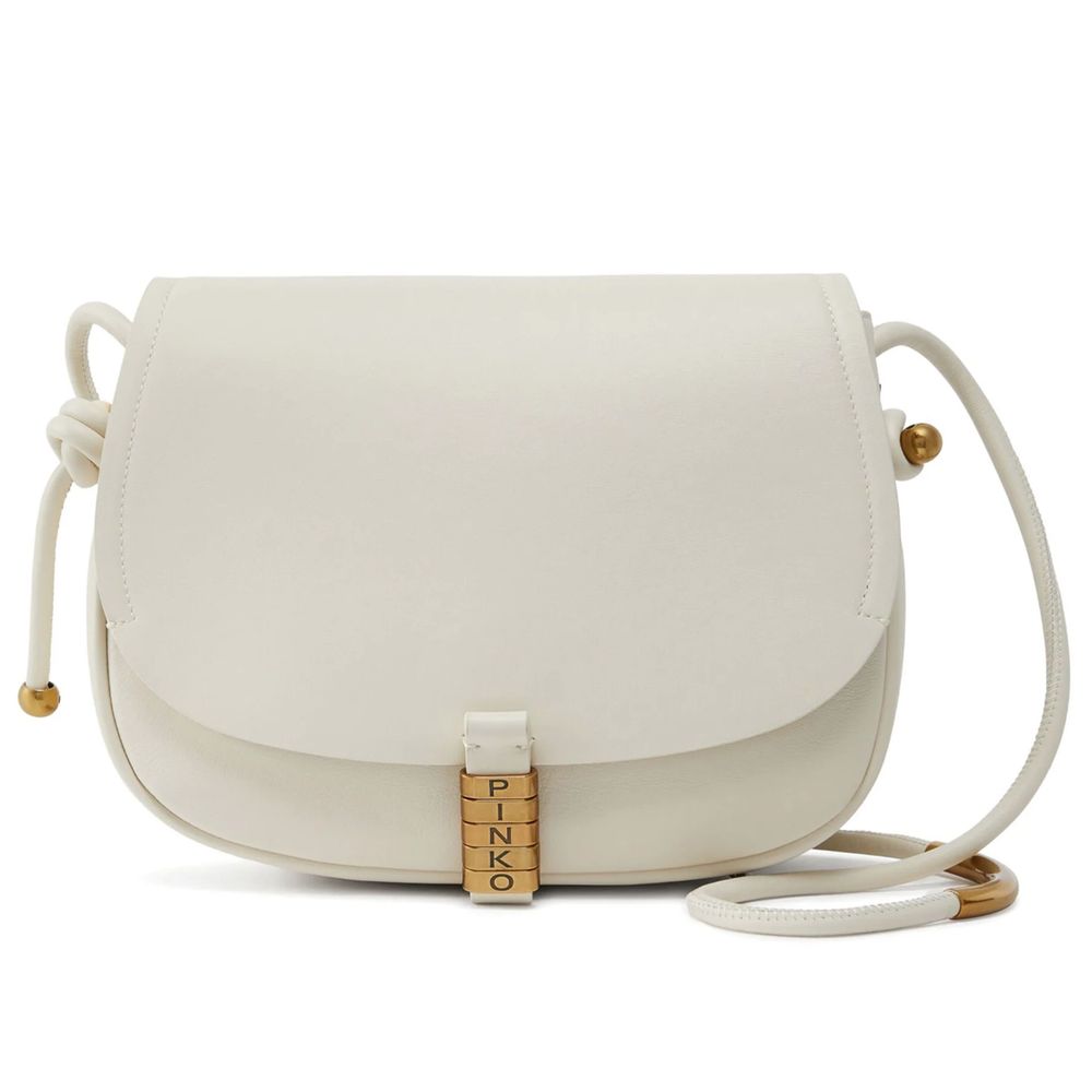 PINKO White Leather Women Crossbody Bag