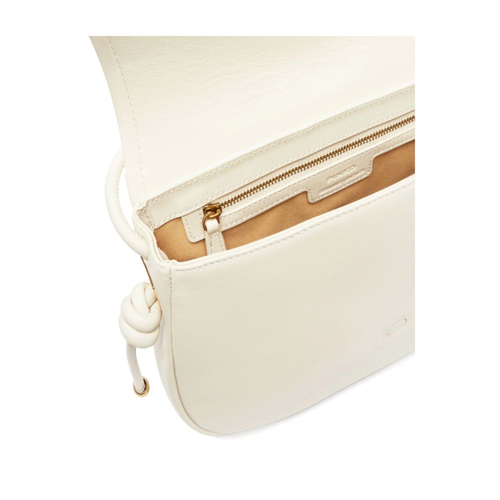 PINKO White Leather Women Crossbody Bag