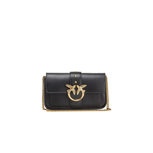 PINKO Black Leather Handbag