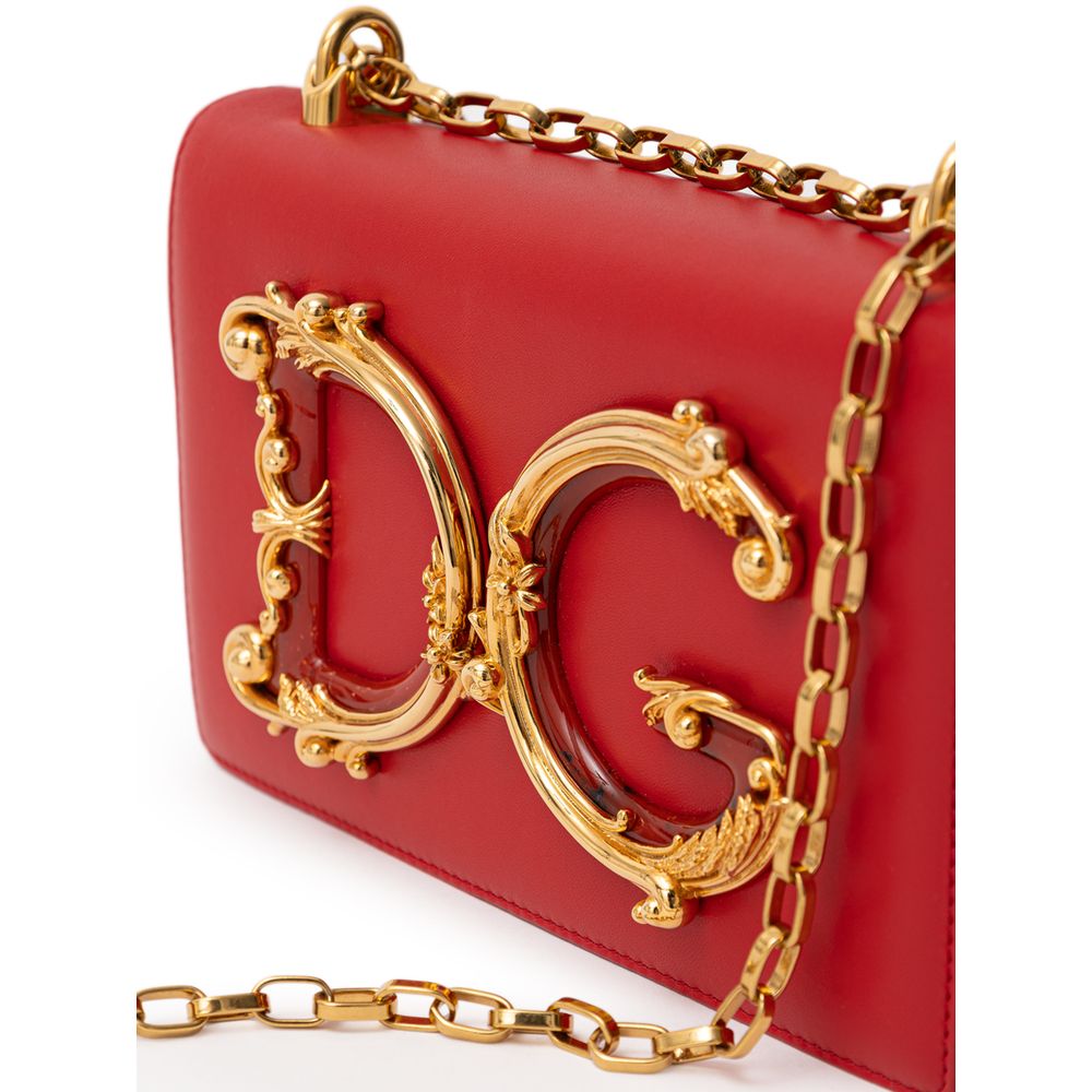 Dolce & Gabbana Red Leather Handbag