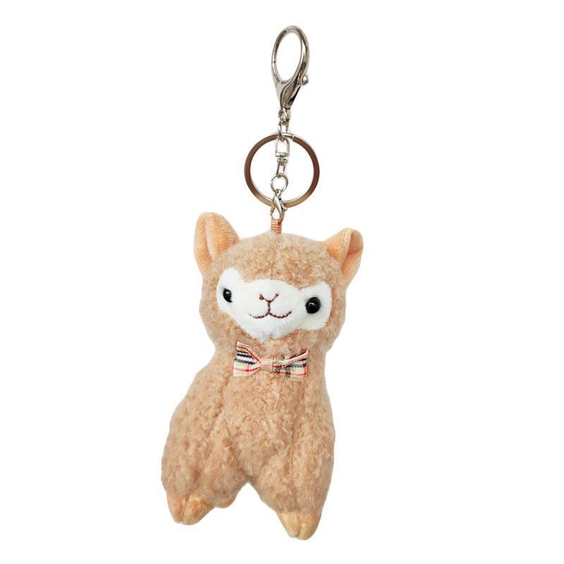 Simulation Small Alpaca Plush Pendant Keychain Doll Cute Grass Mud Horse Doll