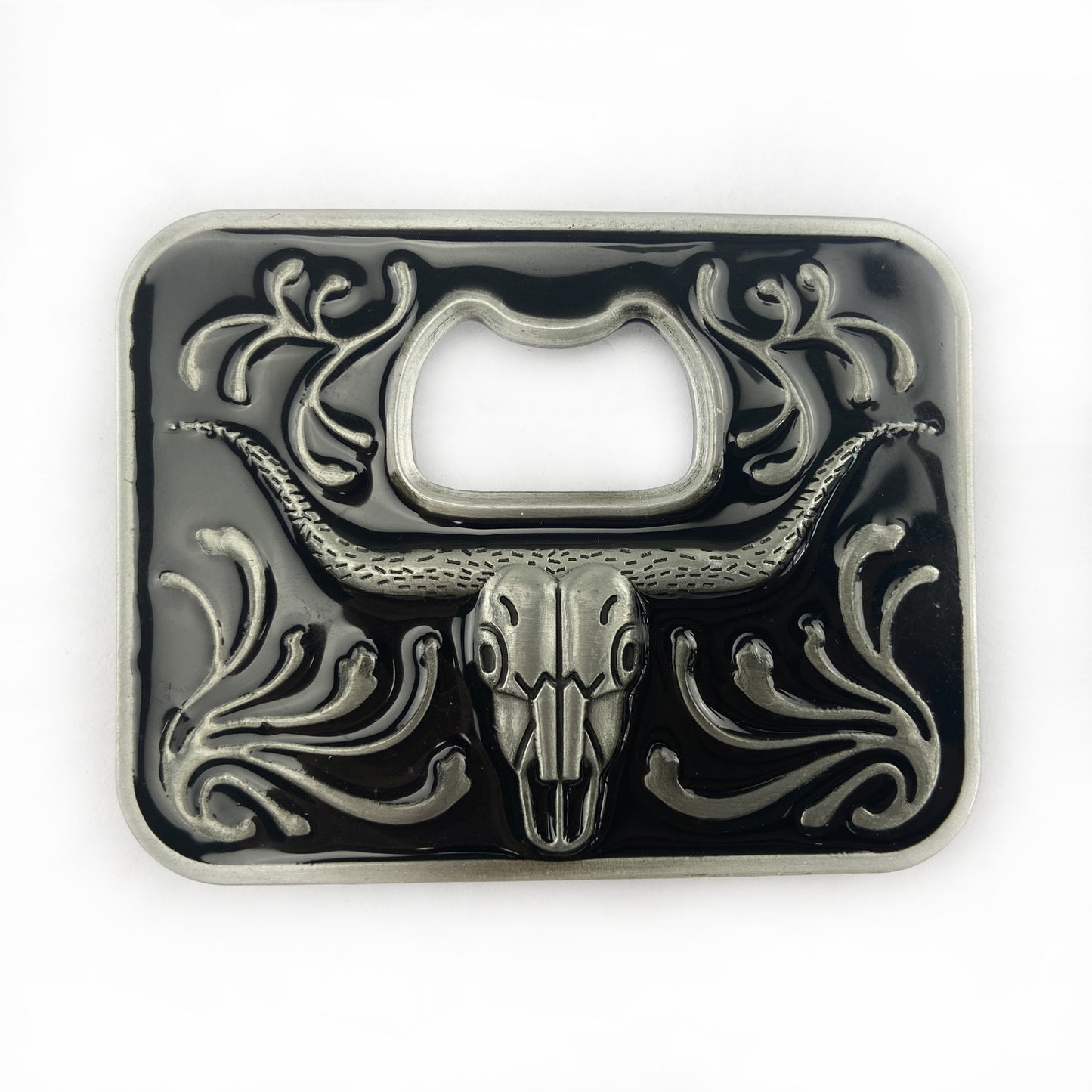 Zinc Alloy Ox Head Bottle Opener Belt Buckle