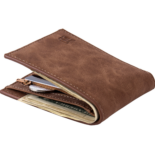 Fashion Men Wallets Mens Wallet With Coin Bag Zipper Small Money Purses Hot Design Dollar Slim Purse Money Clip Wallet