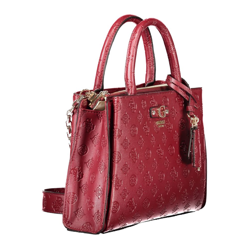 Guess Jeans Red Polyethylene Handbag