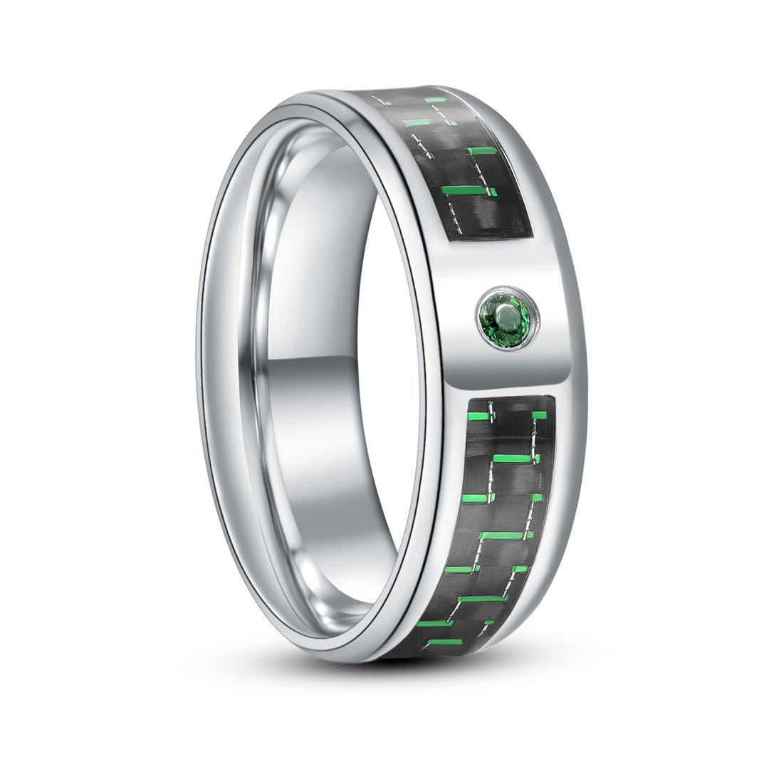 Titanium Steel Veneer Carbon Fiber Ring