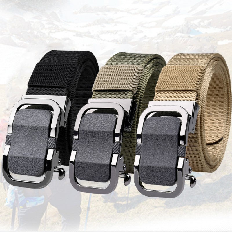 Men's Automatic Buckle Nylon Belt Outdoor Leisure