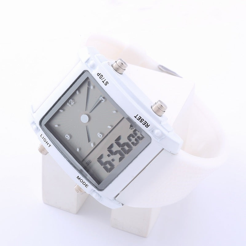 Dual Display Electronic Watch LED Sports Fashion Trend