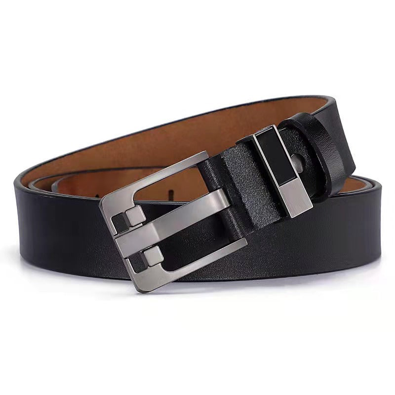 Men's Retro Belt With Oversized Wide Needle Buckle