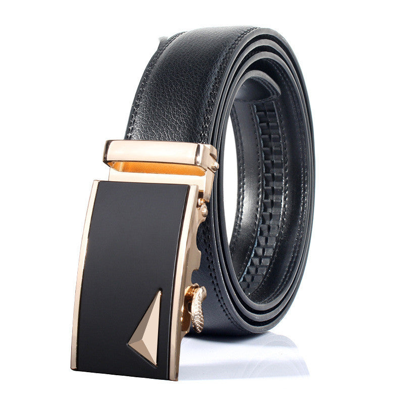 Men's Automatic Buckle Casual Leather Belt