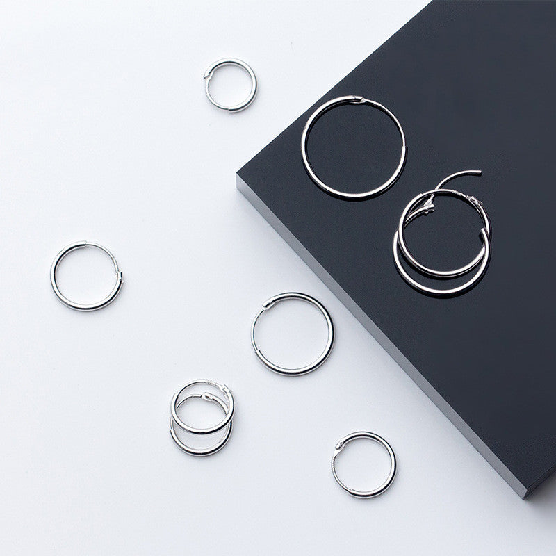 Simple Round Earrings For Men and Women