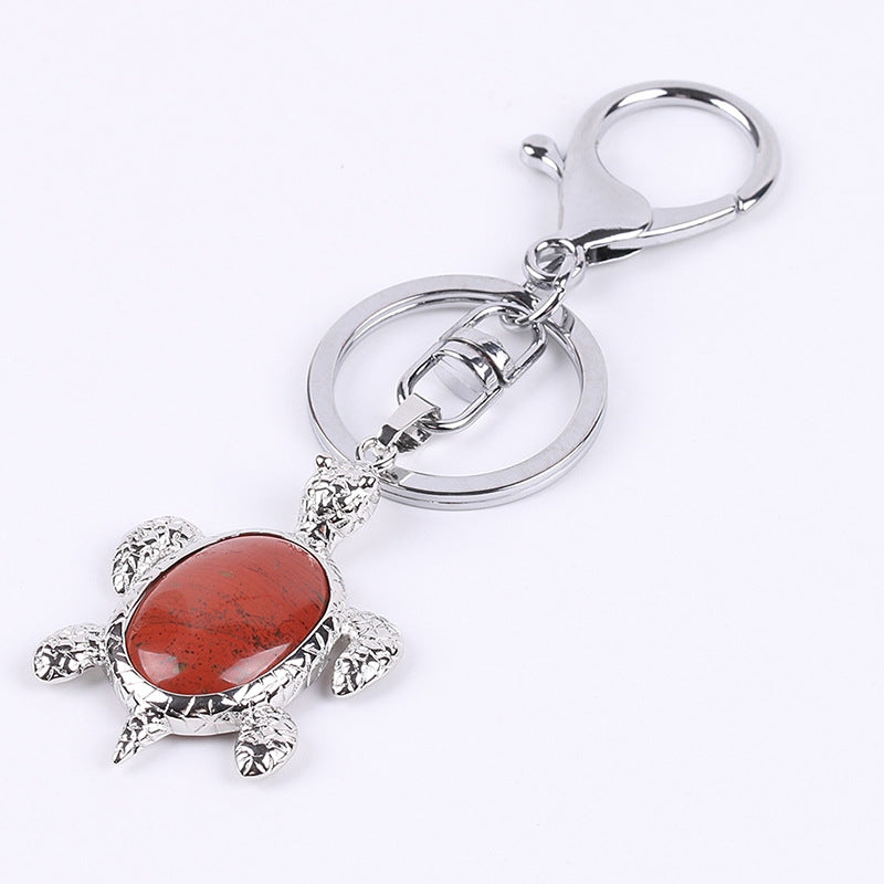 Natural Stone Crystal Key Chain