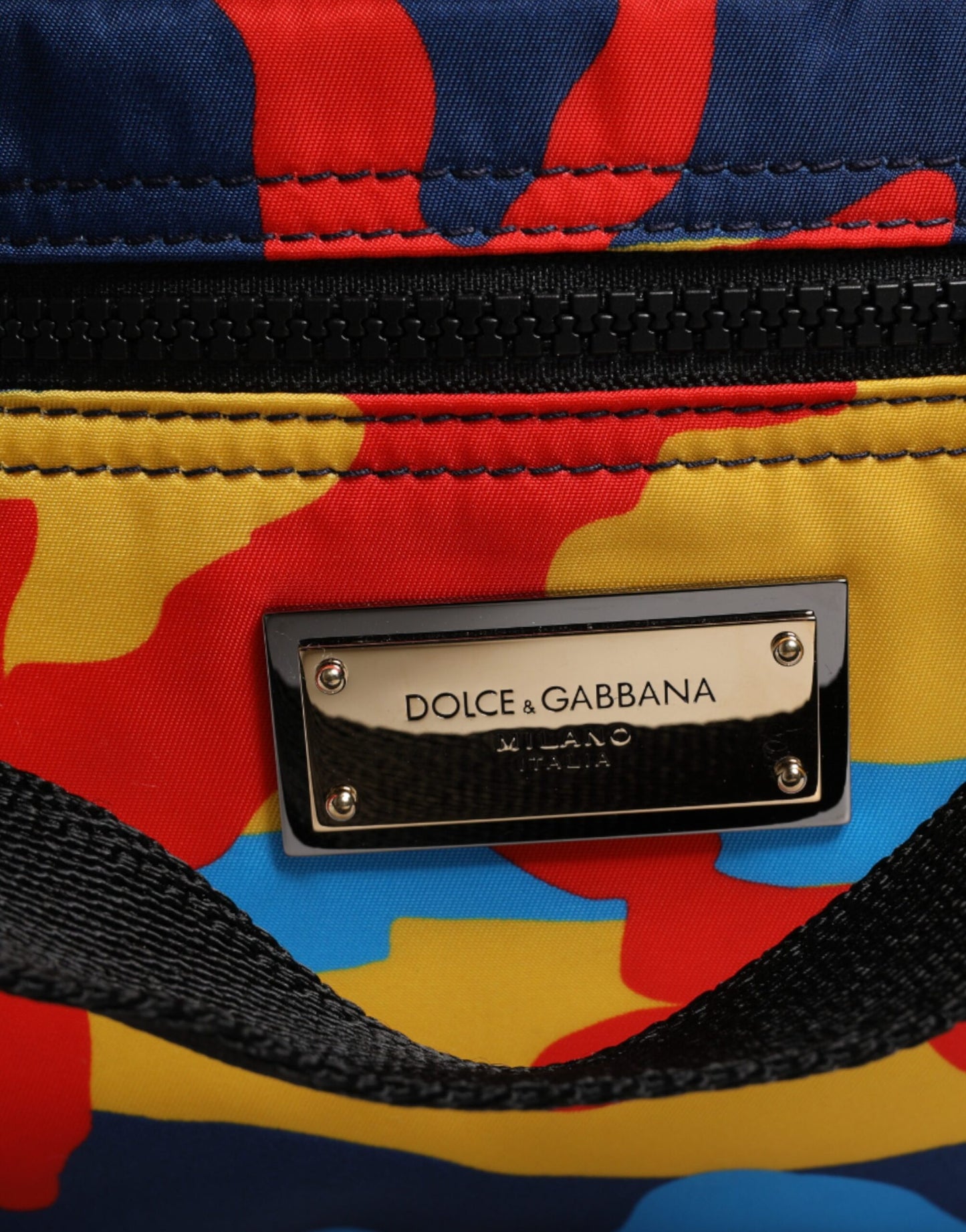 Dolce & Gabbana Multicolor Camouflage Nylon Shopping Tote Bag