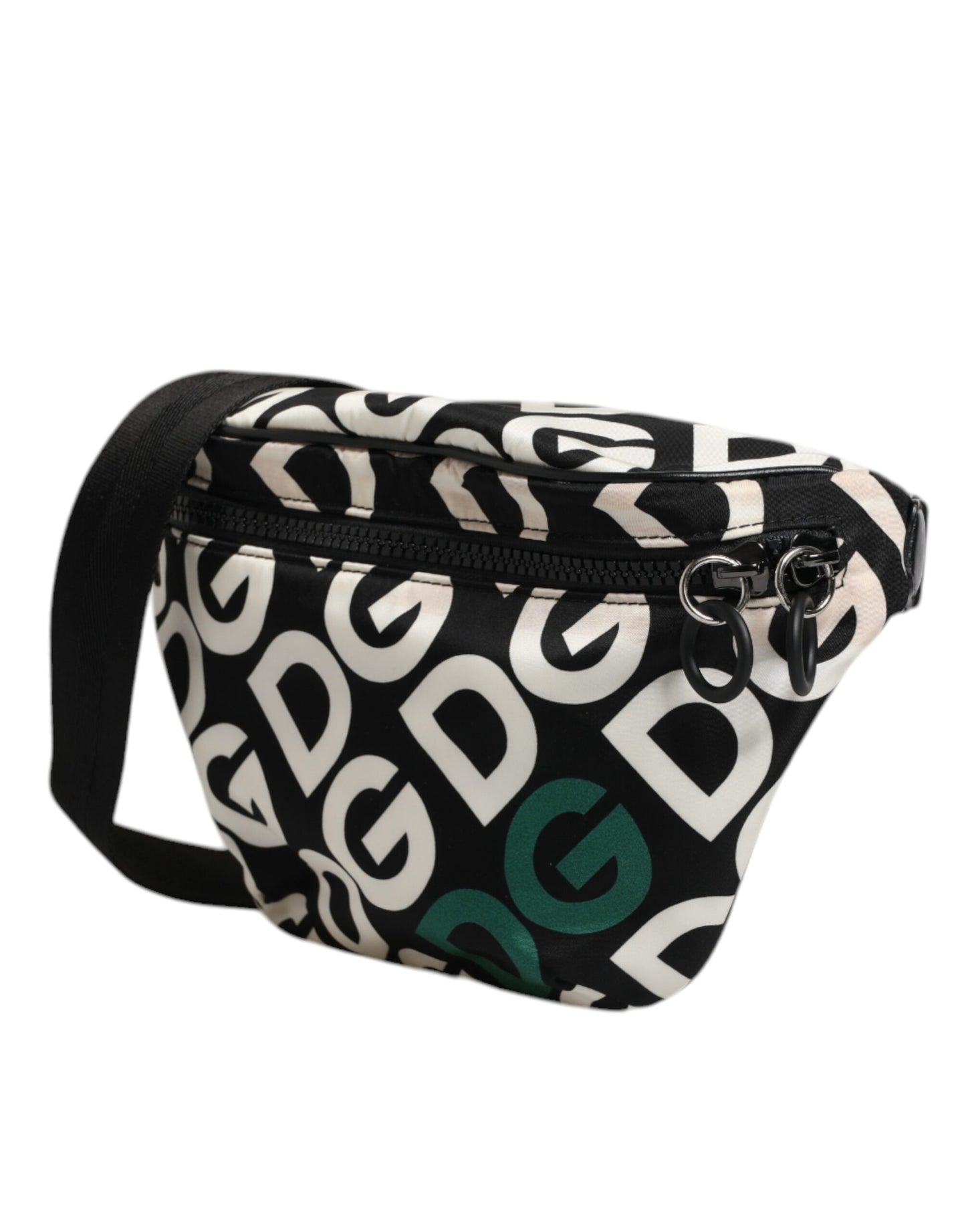 Dolce & Gabbana Multicolor Logo Monogram Belt Waist Fanny Pack Bag