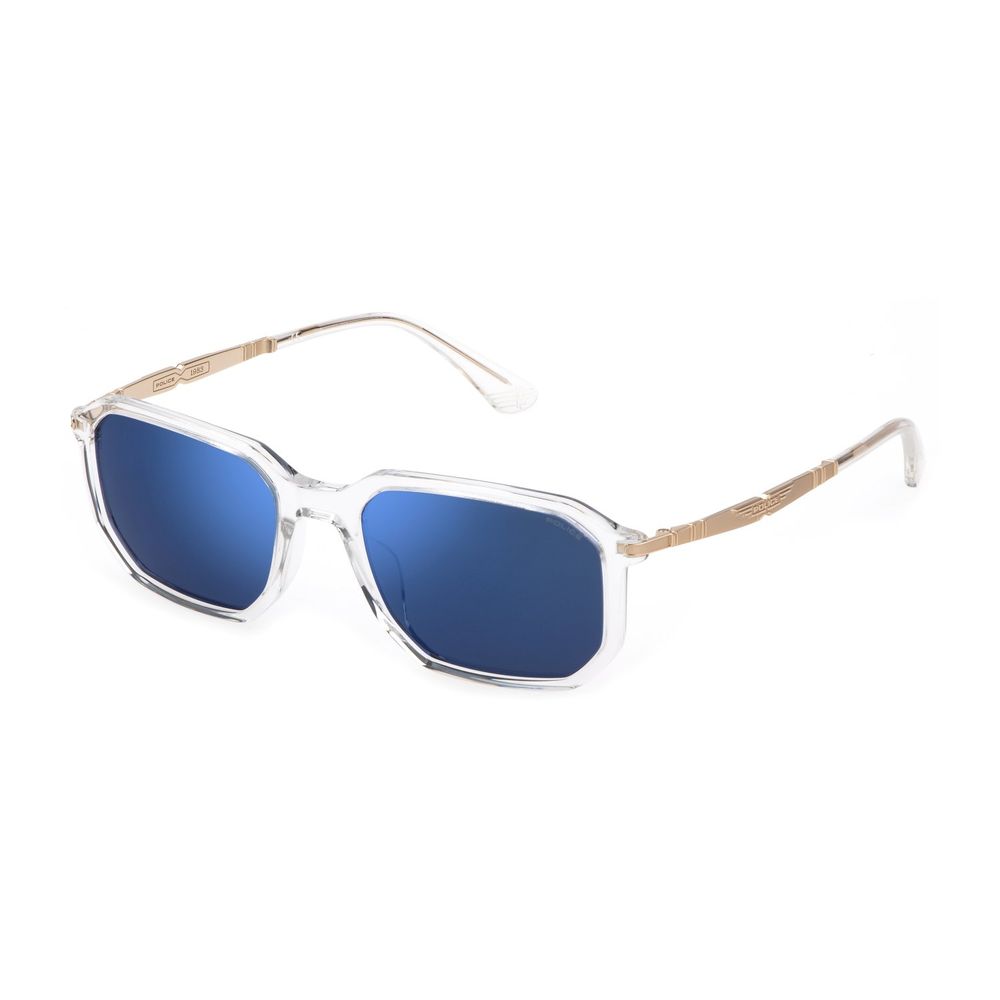 Police White Plastic Sunglasses