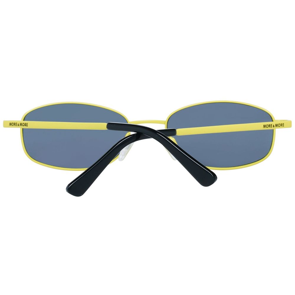 More & More Yellow Metal Sunglasses