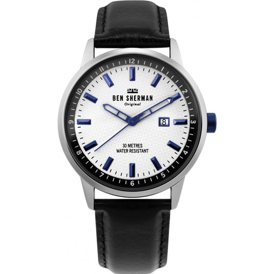 Ben Sherman Black Leather Watch