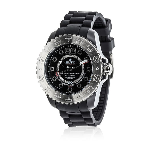 Bultaco Black Silicone Watch