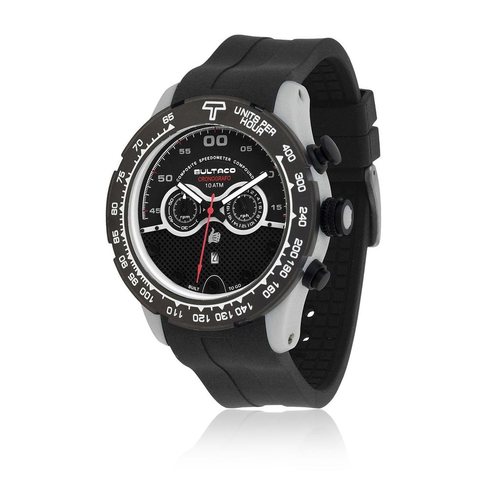 Bultaco Black Rubber Watch