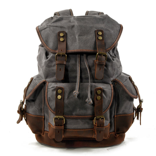 Wear-Resistant Canvas Backpack