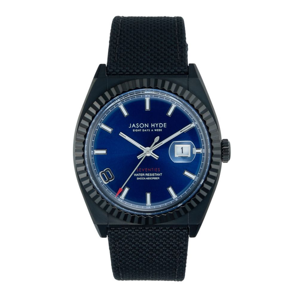 Jason Hyde Black Textile Watch