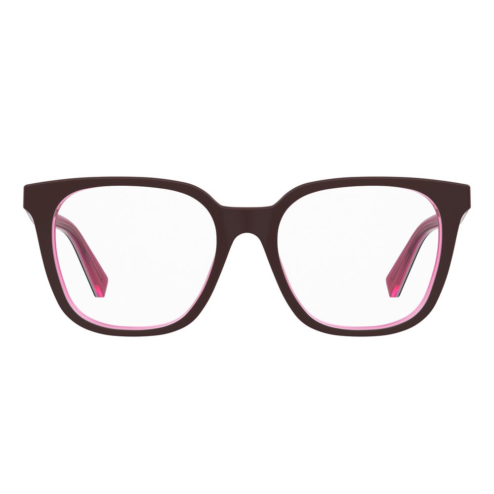 Love Moschino Burgundy Acetate Frames