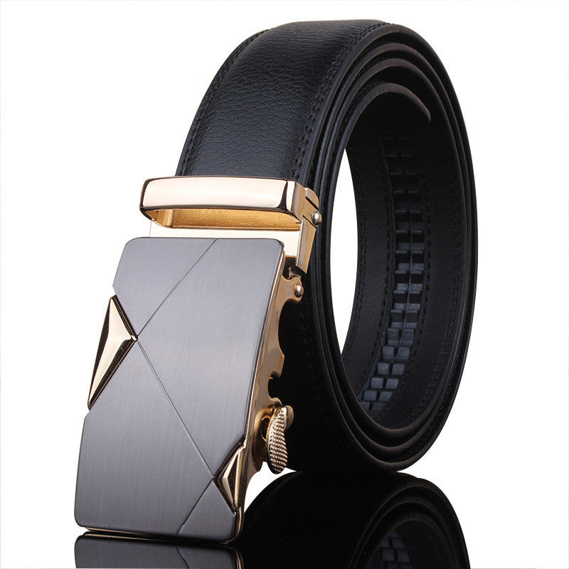 Men's Automatic Buckle Casual Leather Belt