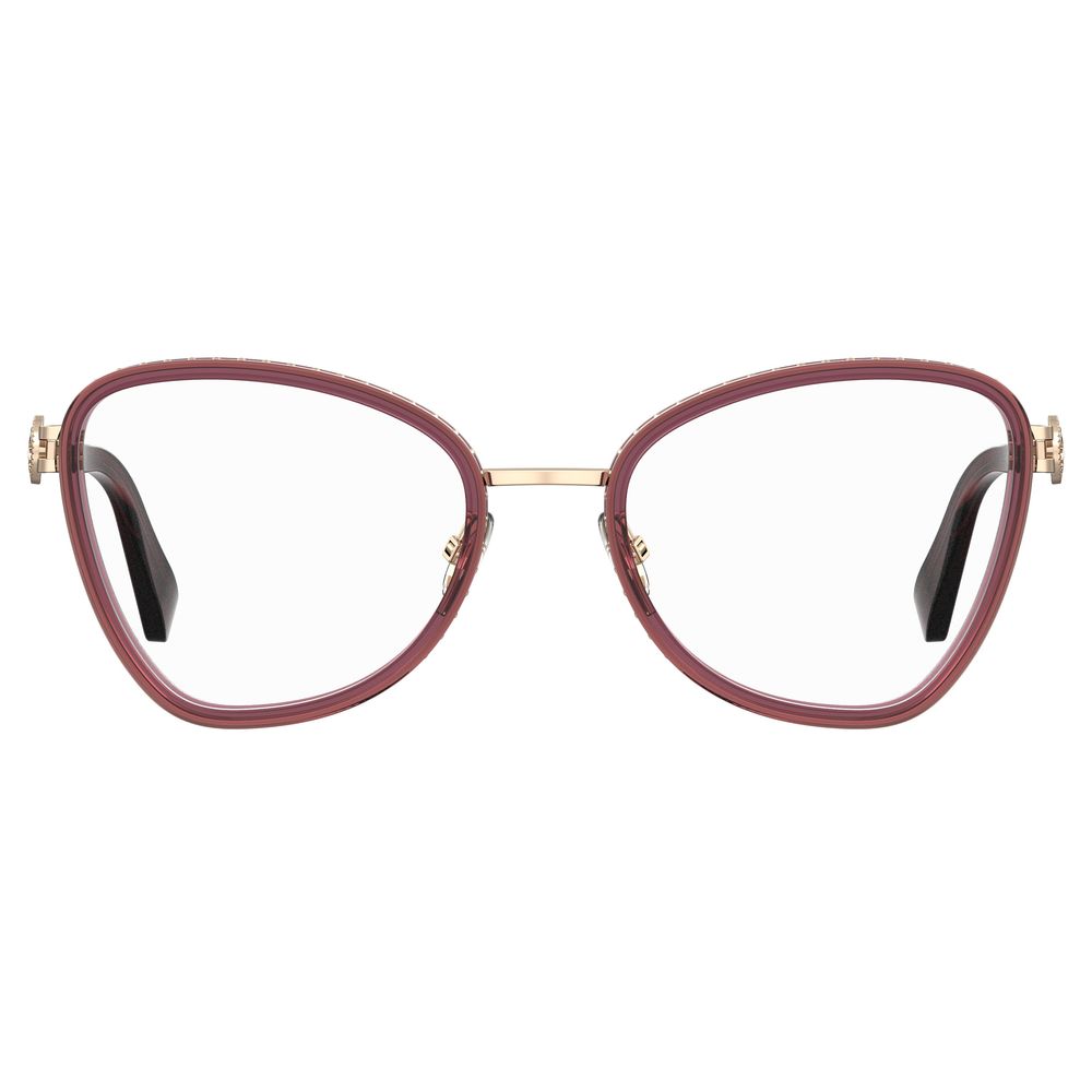 Moschino Burgundy Metal Frames