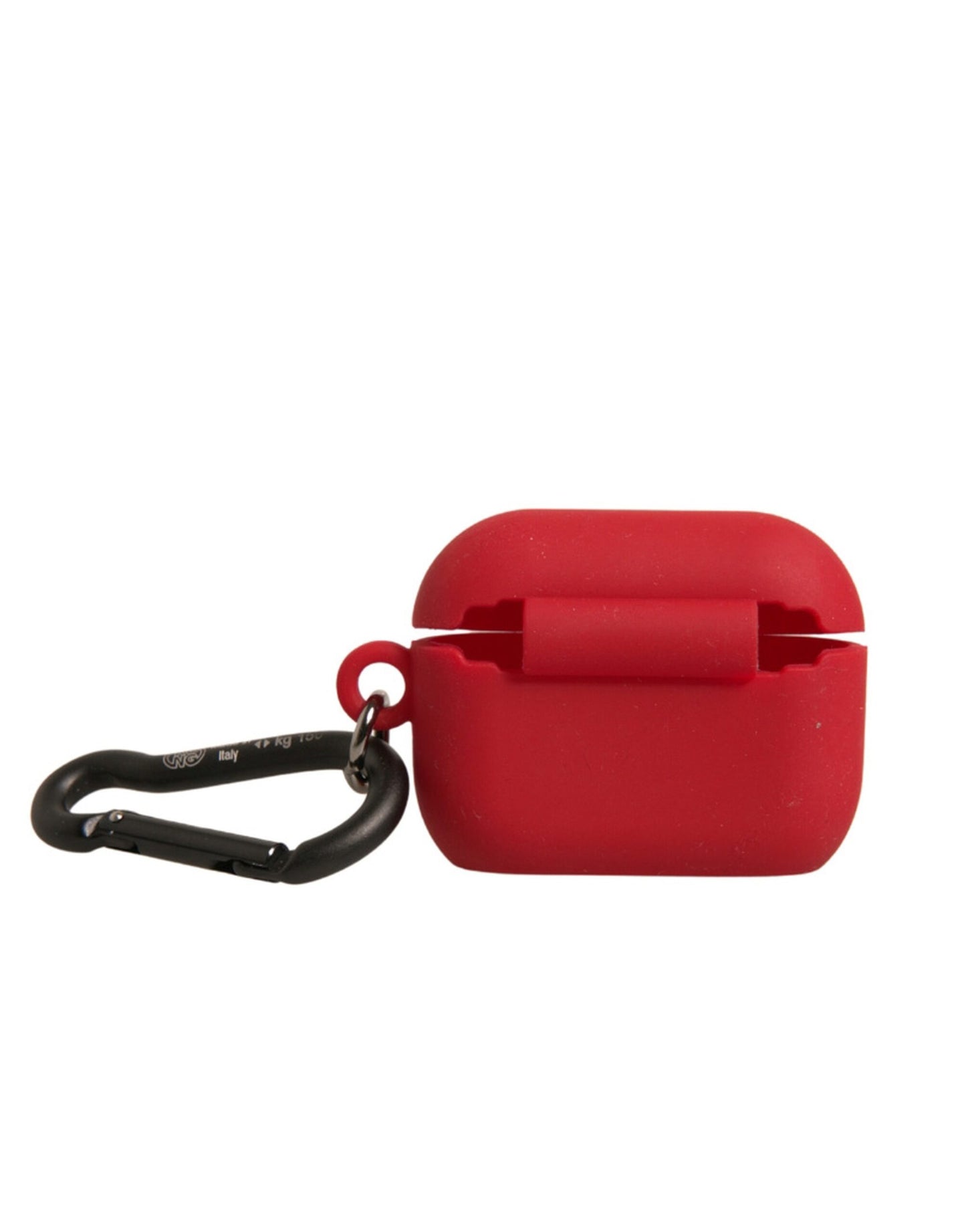 Dolce & Gabbana Red Silicone Rubber Logo Embossed Airpods Case