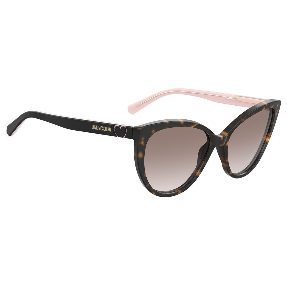 Love Moschino Brown Acetate Sunglasses